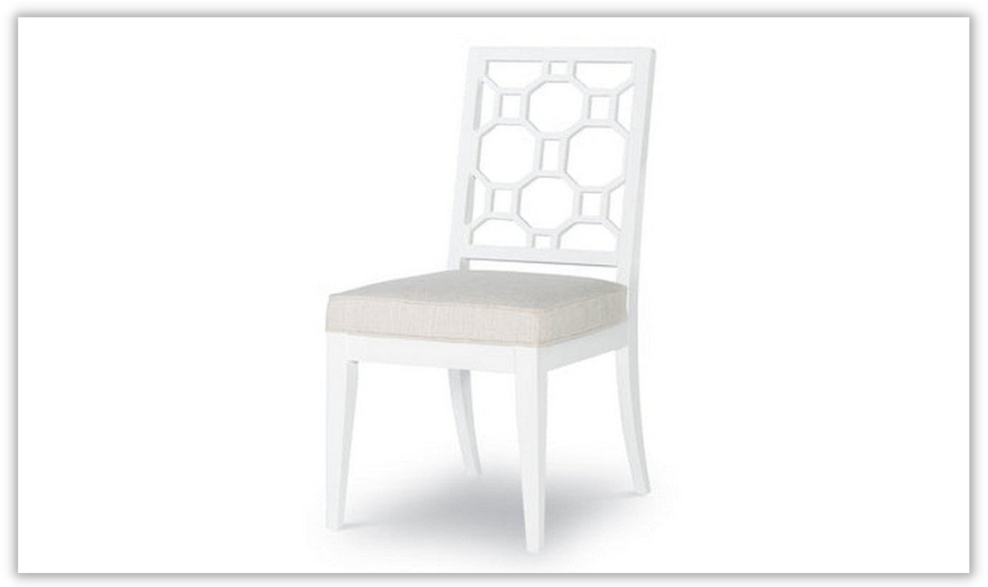 Chelsea by Rachael Ray Lattice Back Side Chair