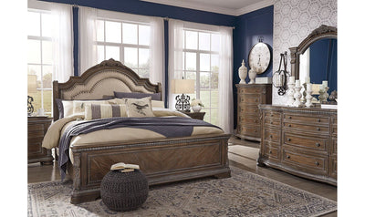 Charmond Upholstered Sleigh Bedroom Set-Bedroom Sets-Leahyco