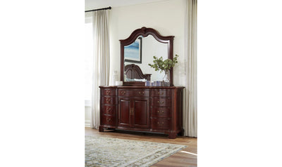 CHERRY GROVE DOOR TRIPLE DRESSER-Dressers-Leahyco