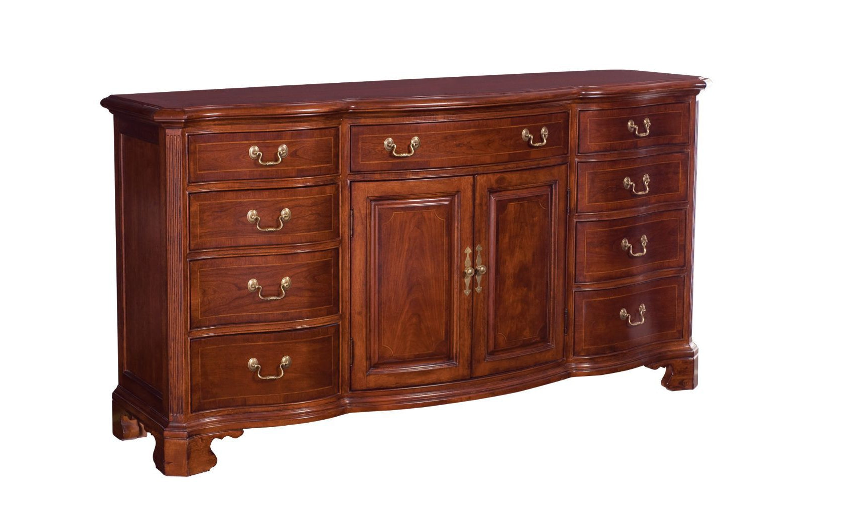 CHERRY GROVE DOOR TRIPLE DRESSER-Dressers-Leahyco