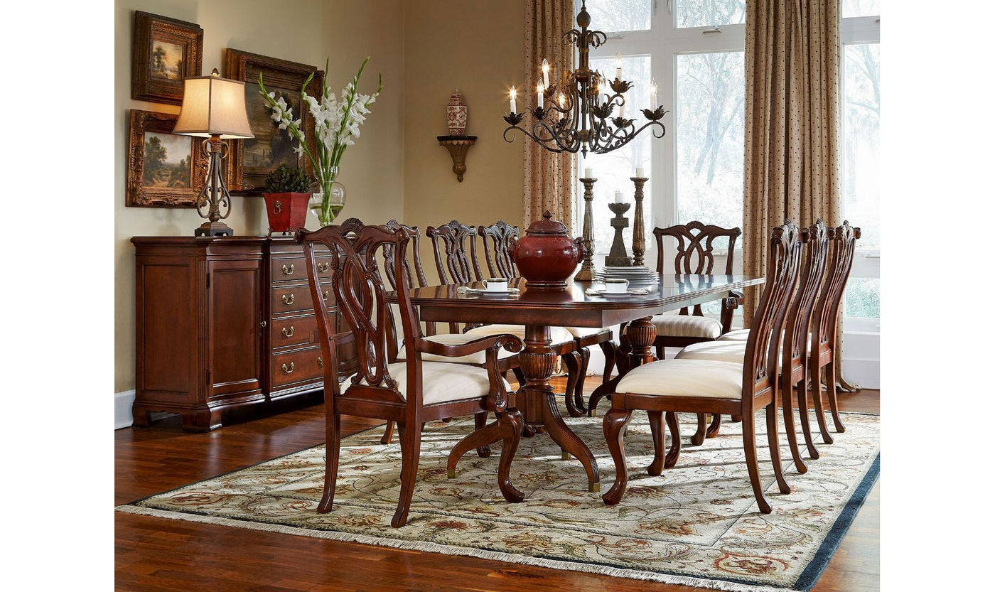 CHERRY GROVE PEDESTAL TABLE-Dining Tables-Leahyco