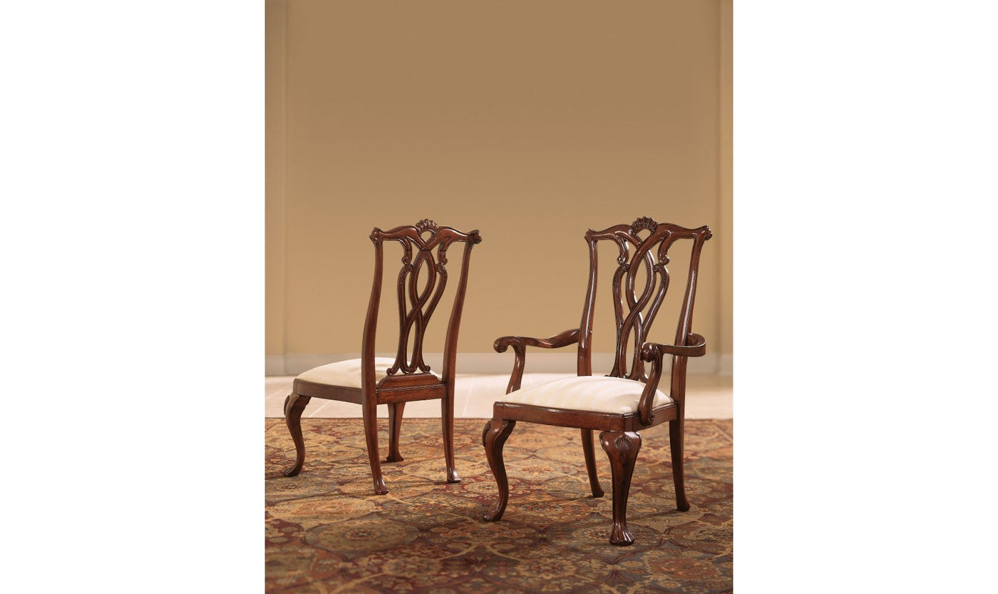 CHERRY GROVE PIERCED BACK SIDE CHAIR-Dining Side Chairs-Leahyco