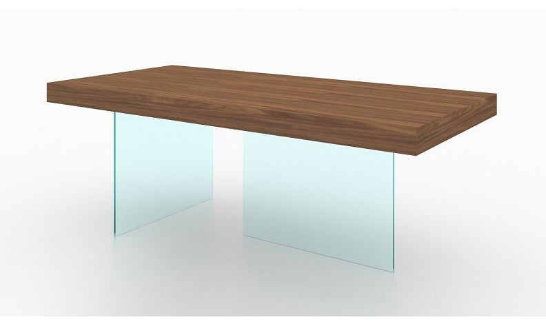 Chestnut Modern Dining Table-Dining Tables-Leahyco