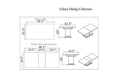 Chiara Dining Table-Dining Tables-Leahyco