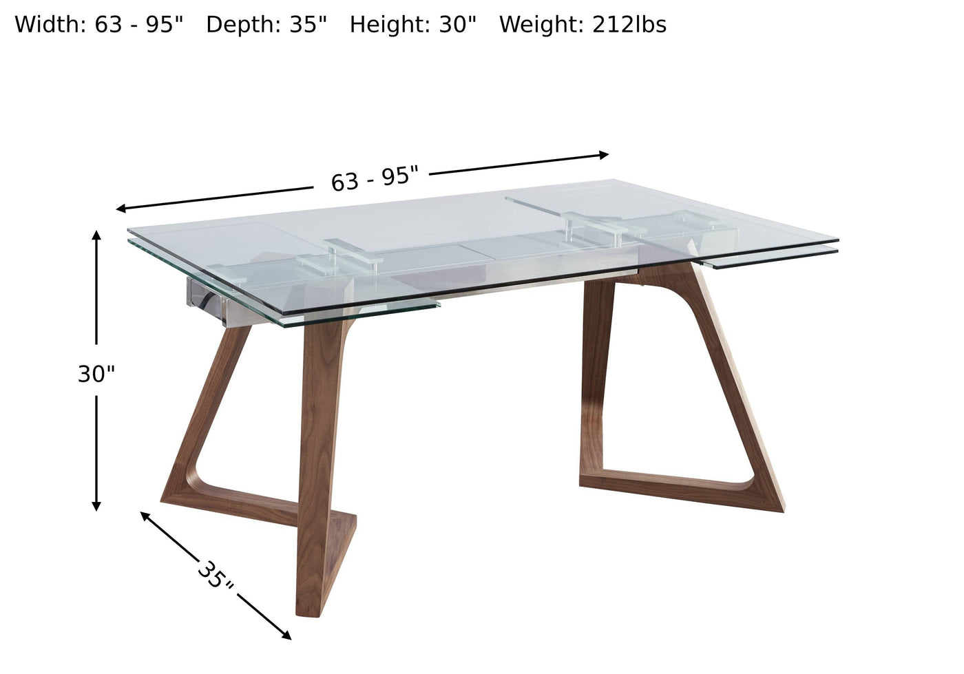 Class Extendable Dining Table-Dining Tables-Leahyco