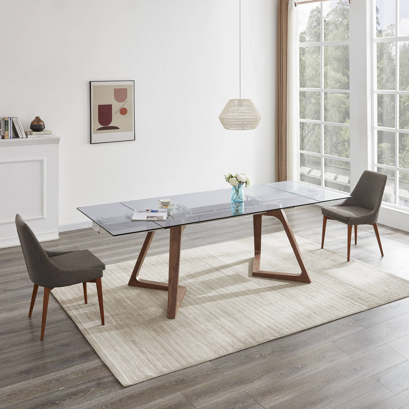 Class Extendable Dining Table-Dining Tables-Leahyco