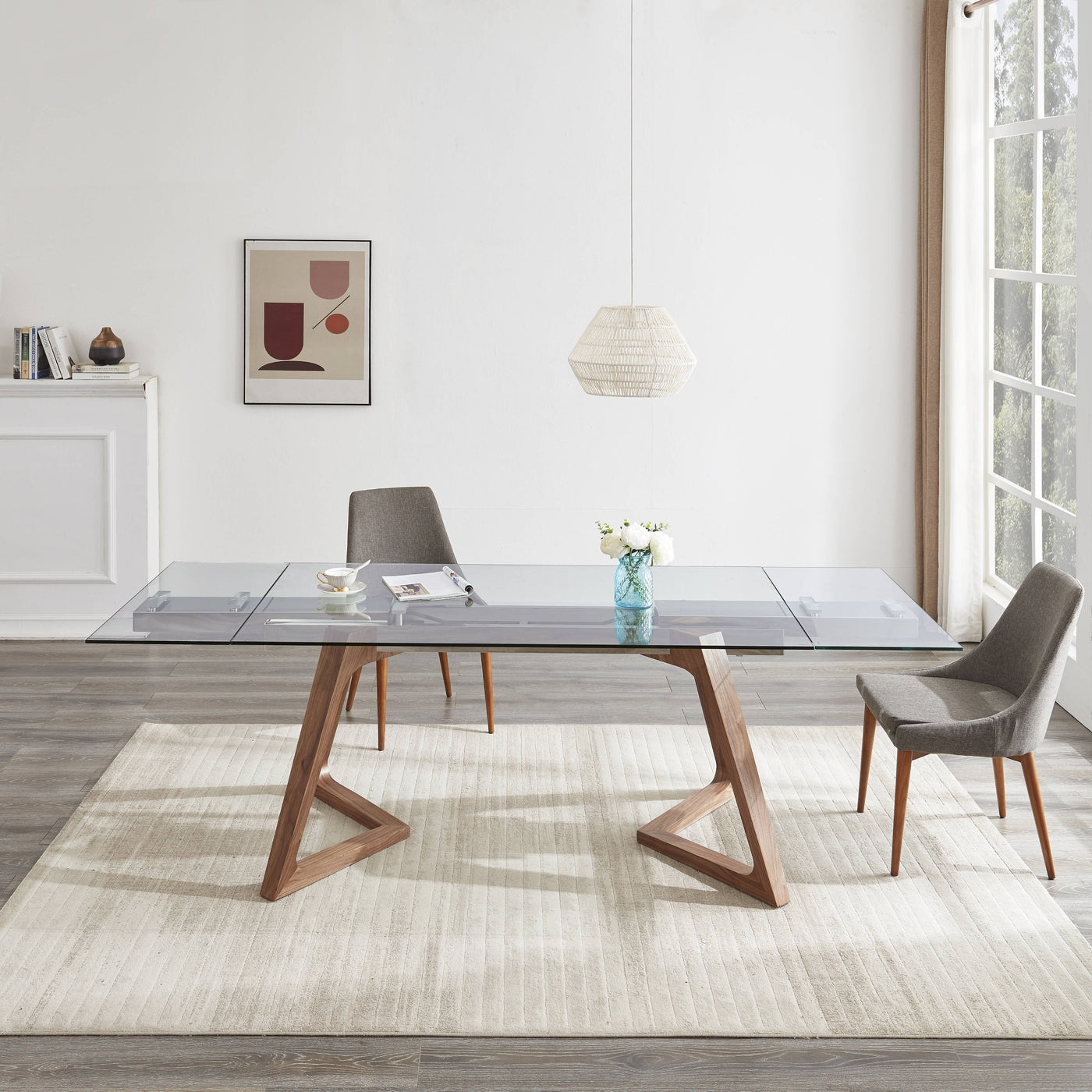 Class Extendable Dining Table-Dining Tables-Leahyco