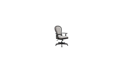 Clinton Hill Round Back Uph Desk Chair - Black-Desk Chairs-Leahyco