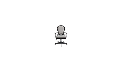 Clinton Hill Round Back Uph Desk Chair - Black-Desk Chairs-Leahyco