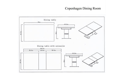 Copenhagen Dining Table-Dining Tables-Leahyco