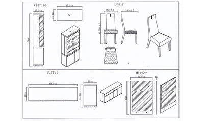 Copenhagen Vitrine-China Cabinets-Leahyco