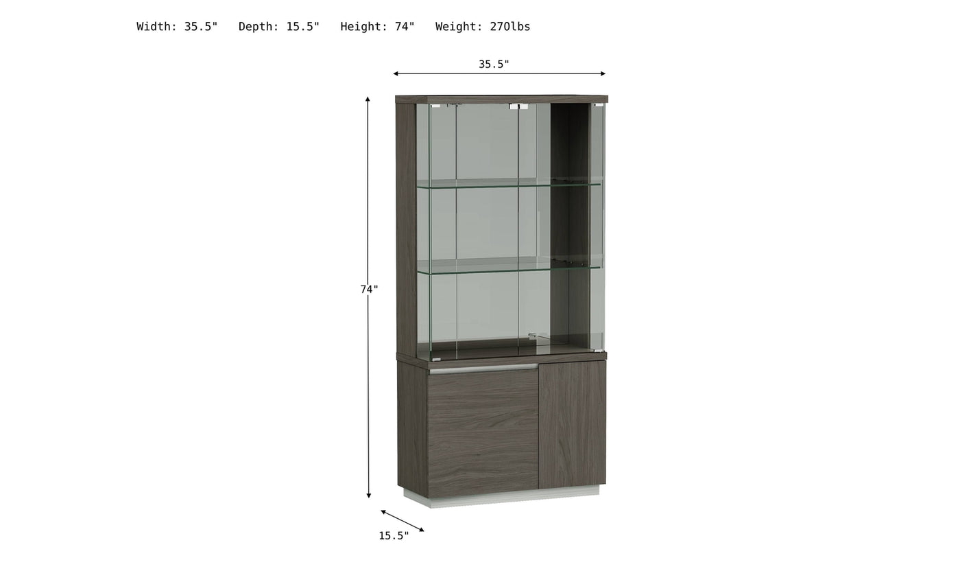 Copenhagen Vitrine-China Cabinets-Leahyco