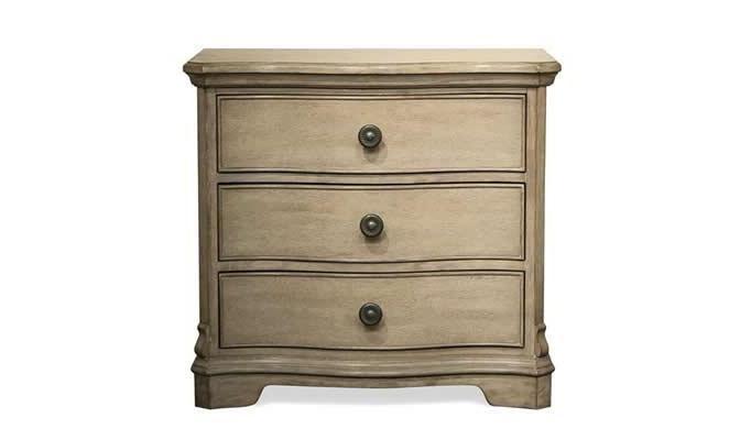 CORINNE THREE DRAWER NIGHTSTAND-Nightstands-Leahyco