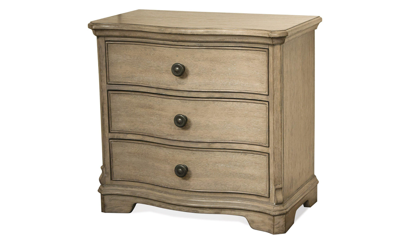 CORINNE THREE DRAWER NIGHTSTAND-Nightstands-Leahyco