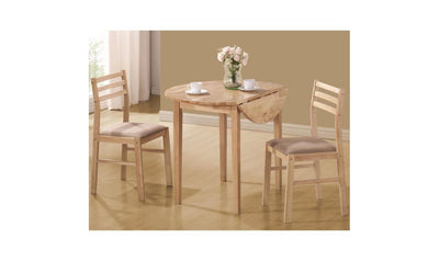 Counter Height Table And Chair Set 3 Pc-Dining Sets-Leahyco