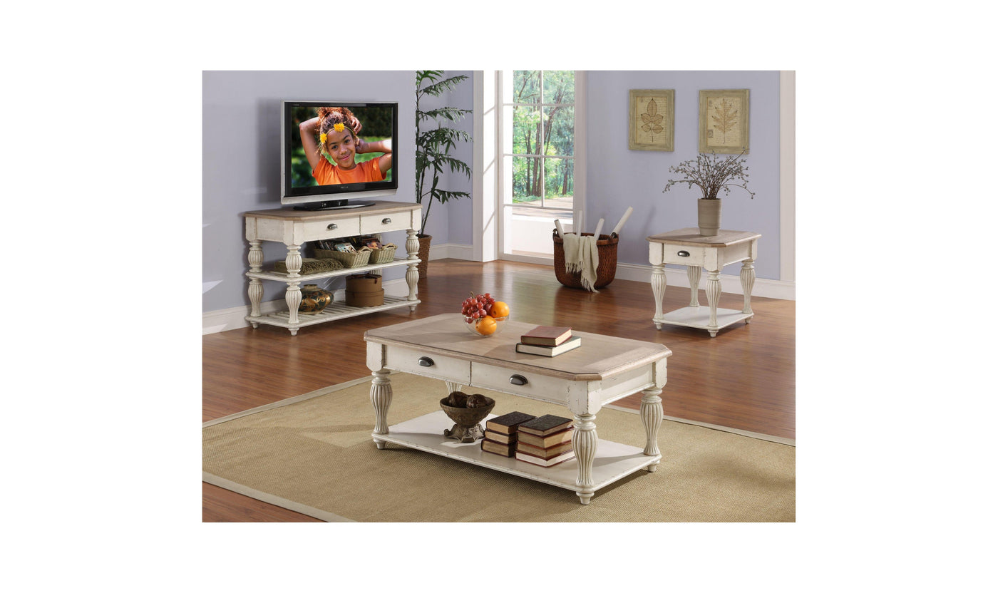 Coventry Two Tone Rect Cocktail Table-Coffee Tables-Leahyco