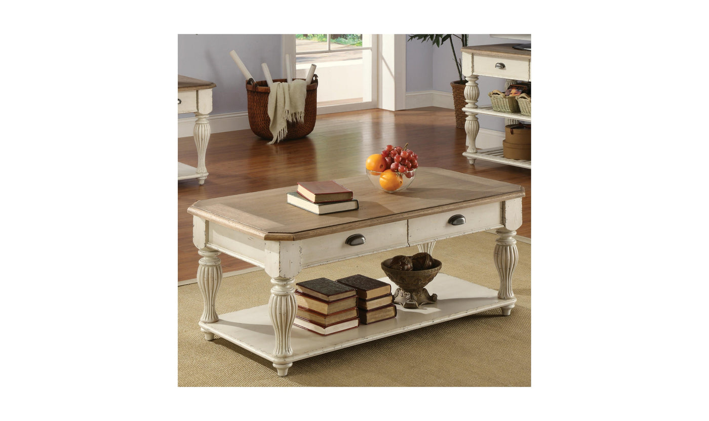 Coventry Two Tone Rect Cocktail Table-Coffee Tables-Leahyco