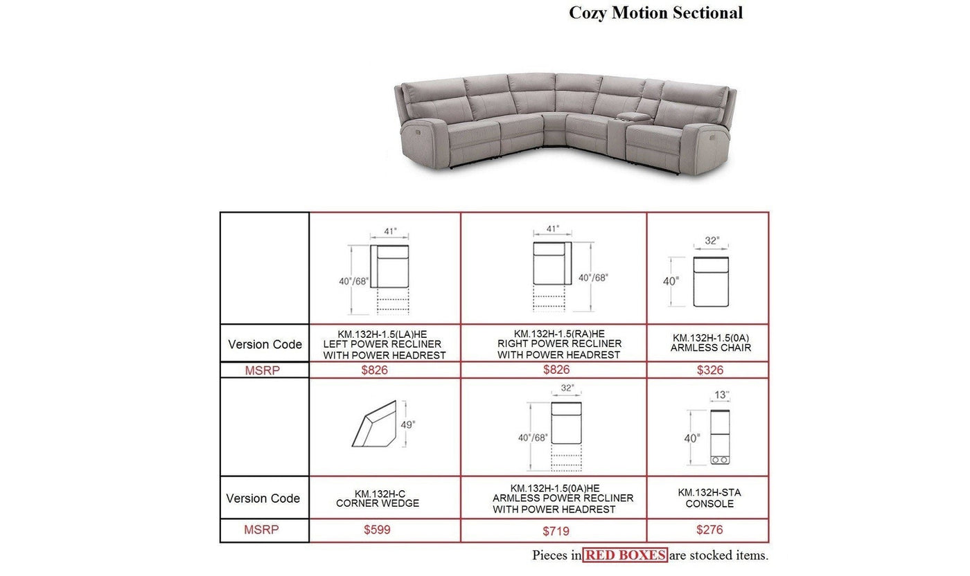 Cozy Motion Sectional Sofa-Sectional Sofas-Leahyco