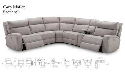 Cozy Motion Sectional Sofa-Sectional Sofas-Leahyco