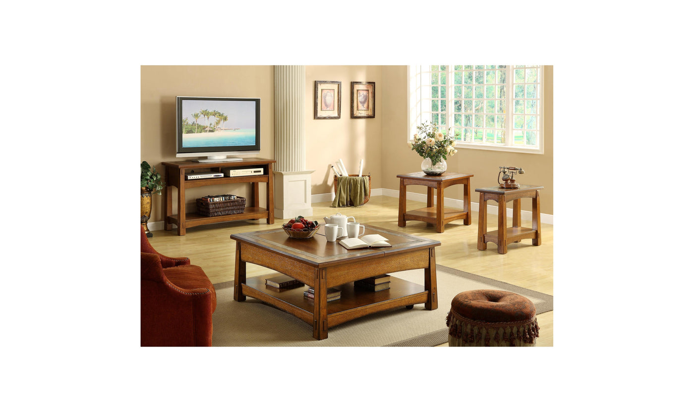 Craftsman Home Chairside Table-End Tables-Leahyco