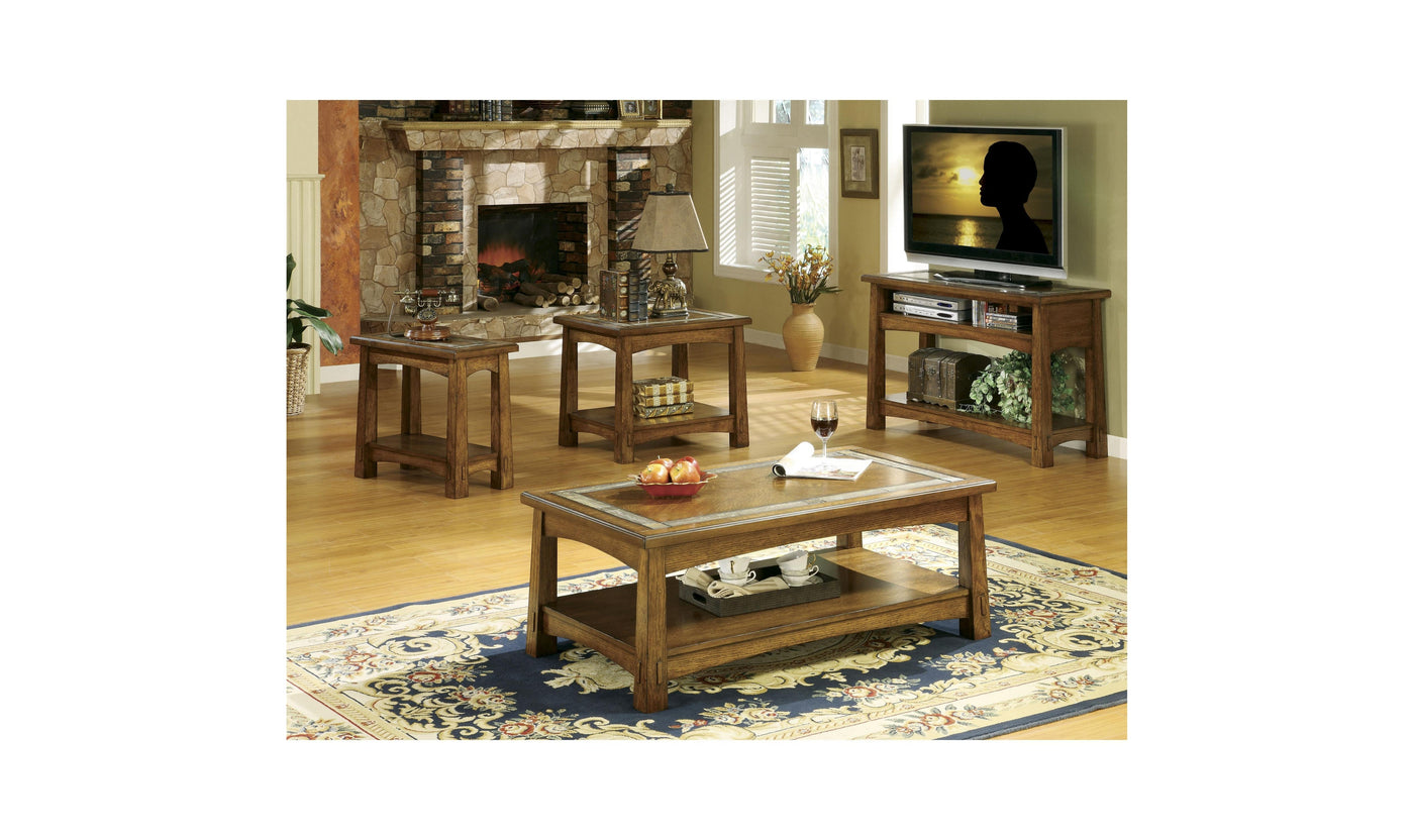 Craftsman Home Rect Cocktail-Coffee Tables-Leahyco