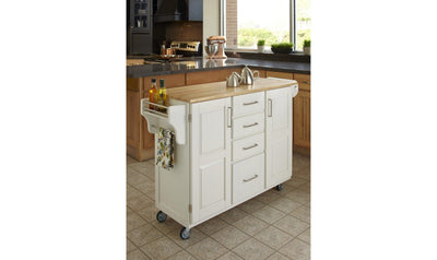 Create-A-Cart Kitchen Carts - White by homestyles-Cabinets-Leahyco