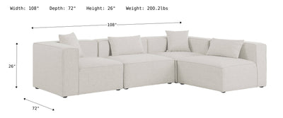 Cube Modular Sectional Sofa-Sectional Sofas-Leahyco