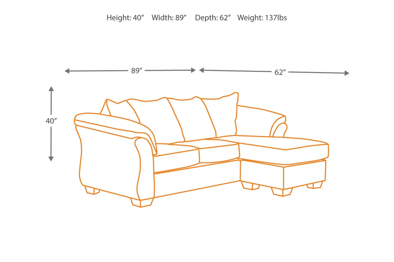 Darcy Sofa Chaise-Leahyco