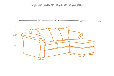 Darcy Sofa Chaise-Leahyco