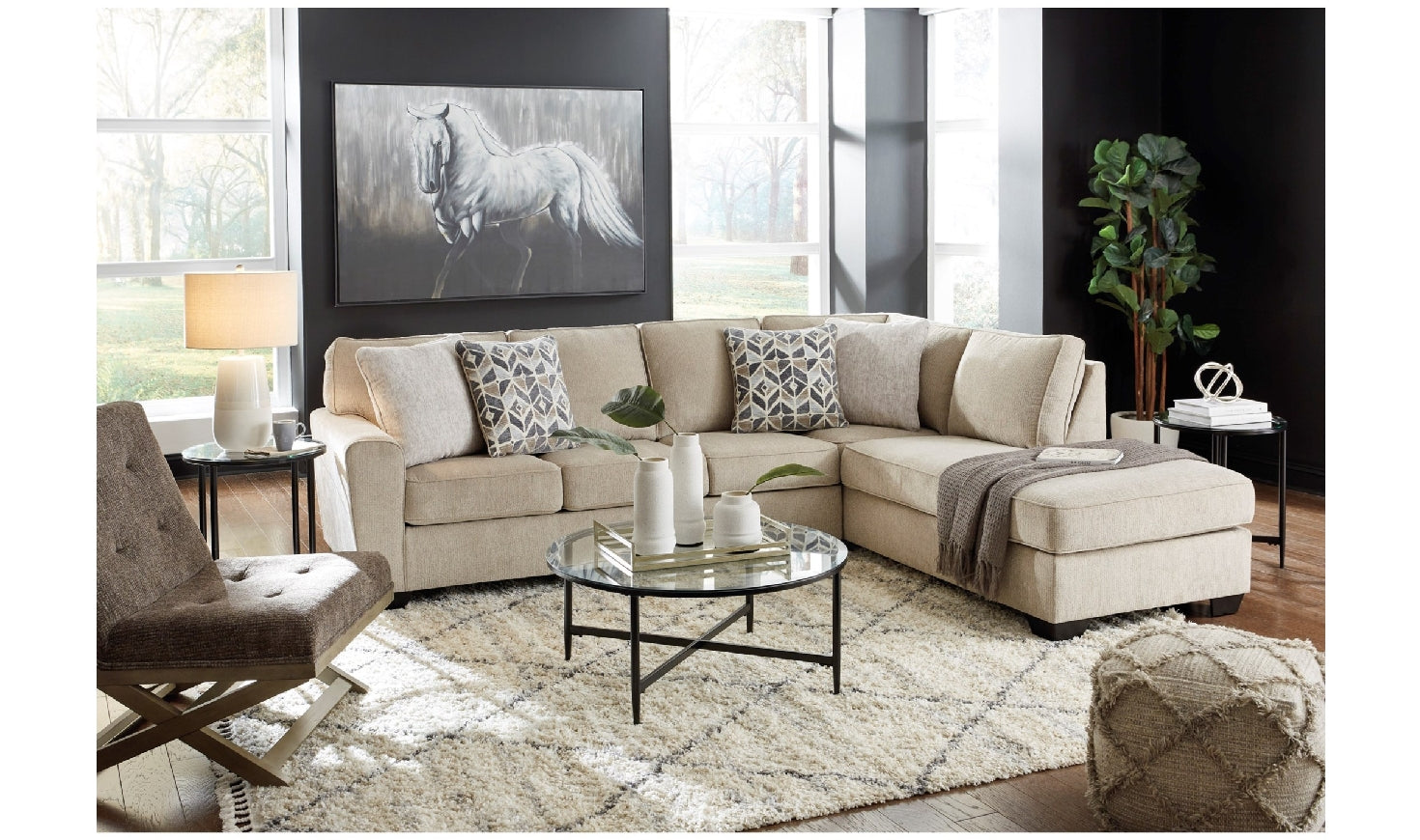 Decelle Sectional-Sectional Sofas-Leahyco