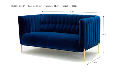 Deco Loveseat-Loveseats-Leahyco