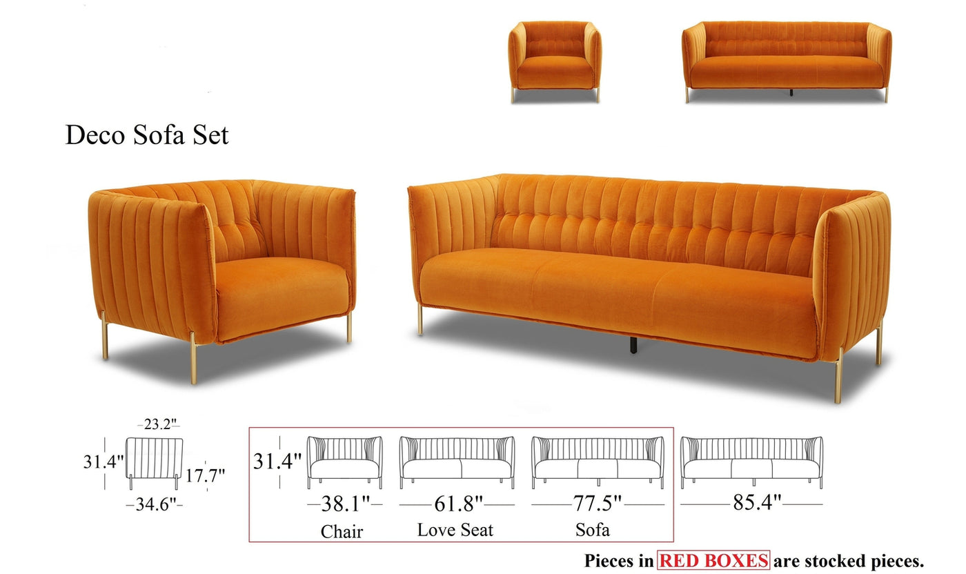 Deco Loveseat-Loveseats-Leahyco