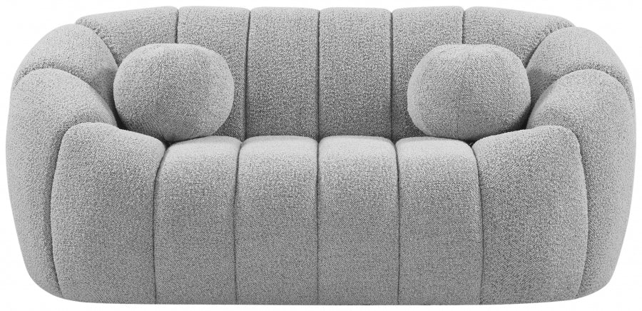 Elijah Boucle Loveseat-Loveseats-Leahyco