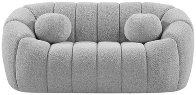 Elijah Boucle Loveseat-Loveseats-Leahyco