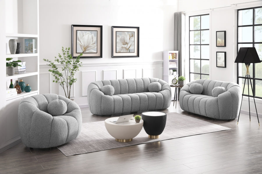 Elijah Boucle Loveseat-Loveseats-Leahyco