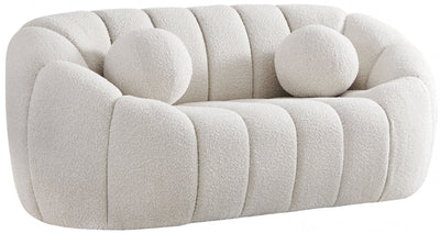 Elijah Boucle Loveseat-Loveseats-Leahyco