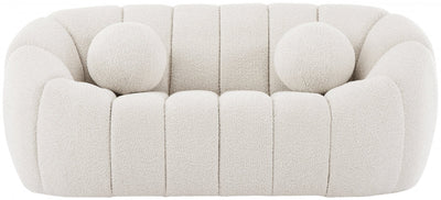 Elijah Boucle Loveseat-Loveseats-Leahyco