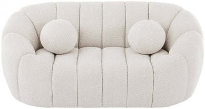 Elijah Boucle Loveseat-Loveseats-Leahyco