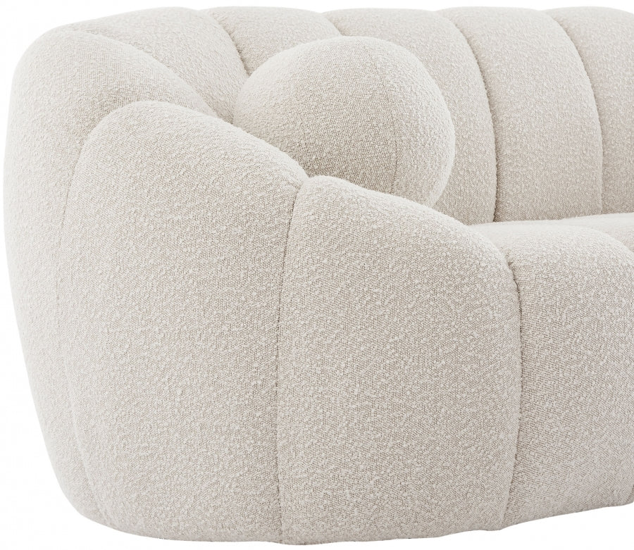 Elijah Boucle Loveseat-Loveseats-Leahyco