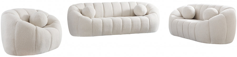 Elijah Boucle Loveseat-Loveseats-Leahyco