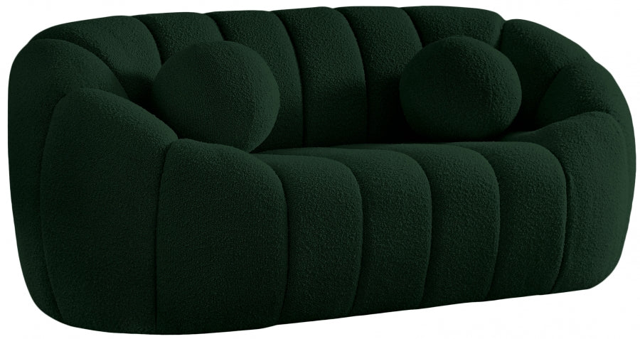 Elijah Boucle Loveseat-Loveseats-Leahyco