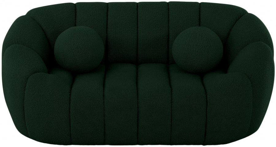 Elijah Boucle Loveseat-Loveseats-Leahyco