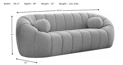 Elijah Boucle Sofa-Sofas-Leahyco