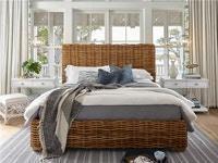 ELLIOT KEY WOVEN QUEEN BED-Beds-Leahyco