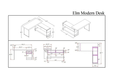 Elm Desk-Desks-Leahyco