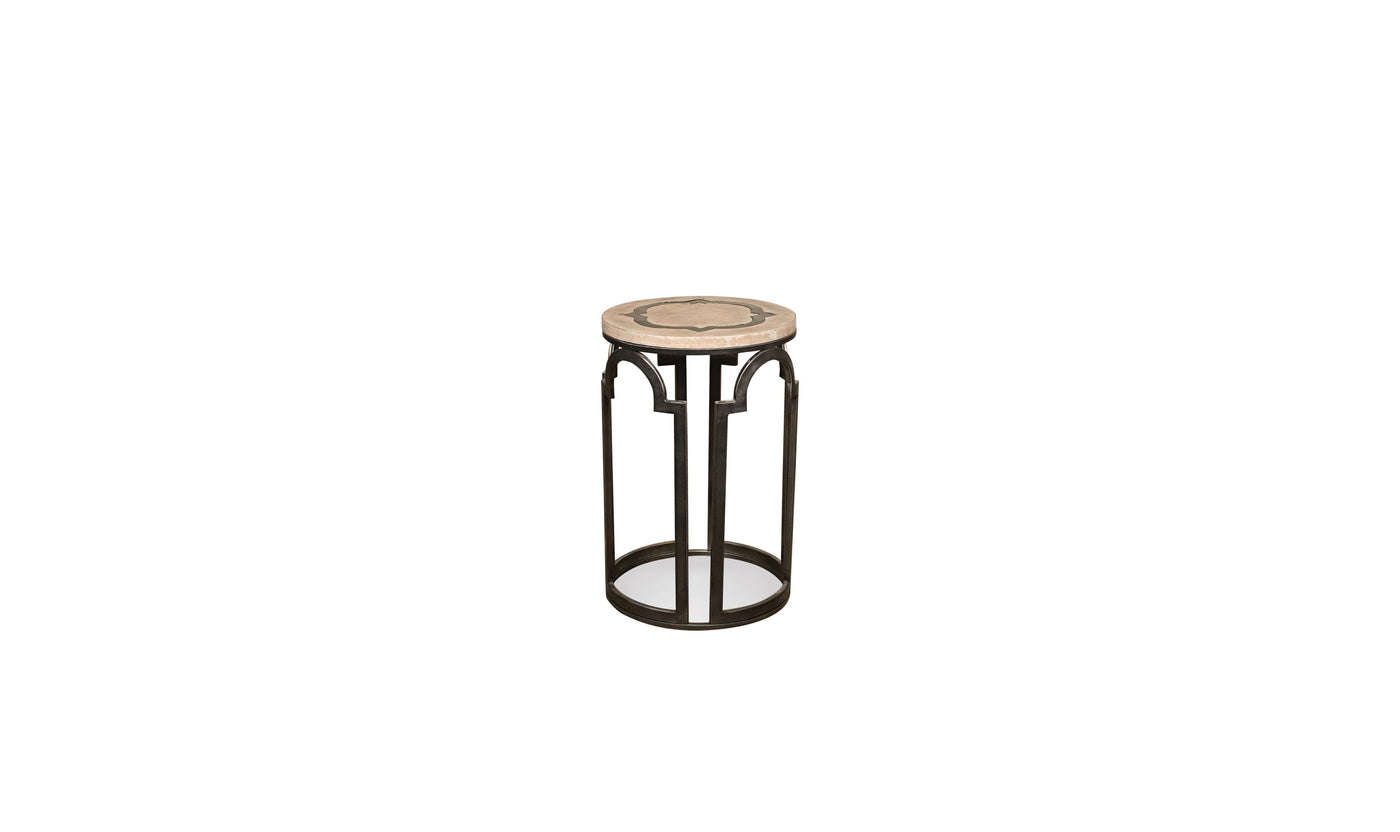 Estelle Round Chairside Table-End Tables-Leahyco