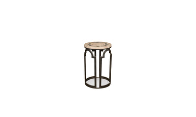 Estelle Round Chairside Table-End Tables-Leahyco