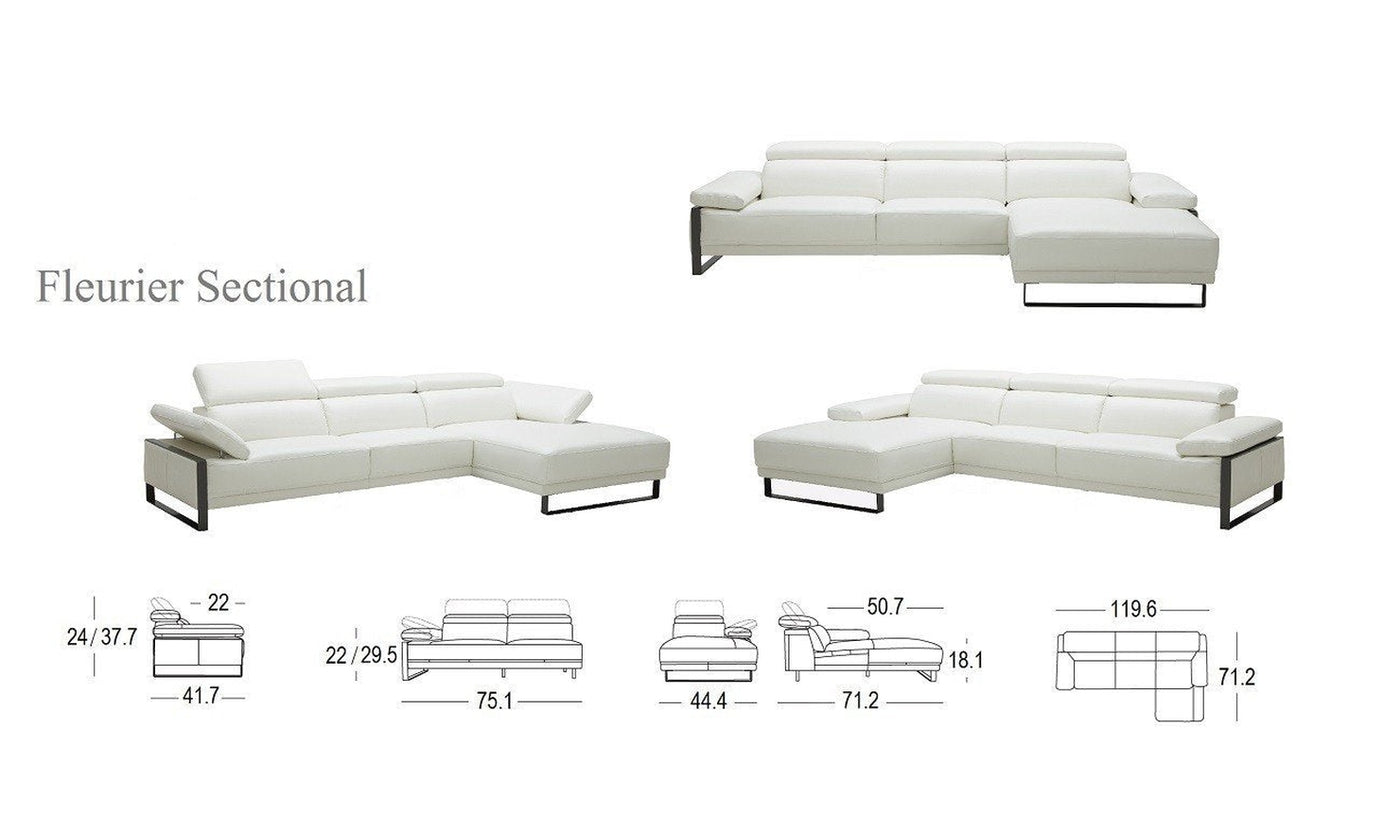 Fleurier Sectional Sofa-Sectional Sofas-Leahyco