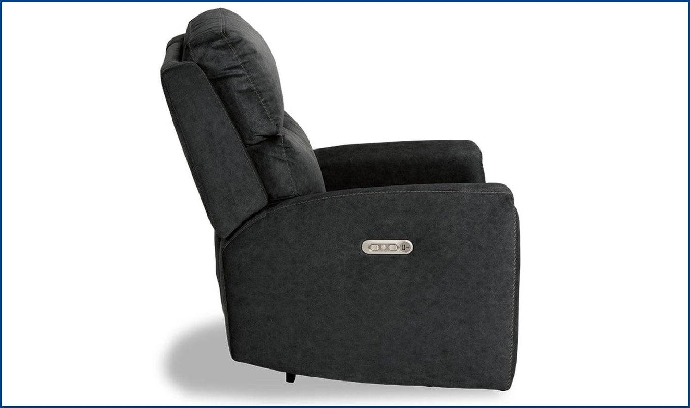 Flexsteel Jarvis Power Recliner with Power Headrest-Recliner Chairs-Leahyco