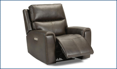 Flexsteel Jarvis Power Recliner with Power Headrest-Recliner Chairs-Leahyco